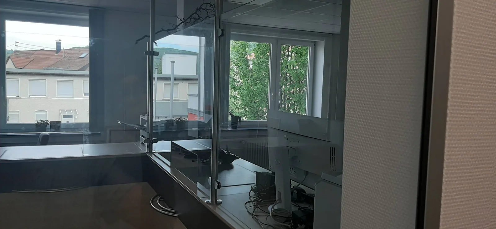 Innenverglasung mit Aluminiumrahmen